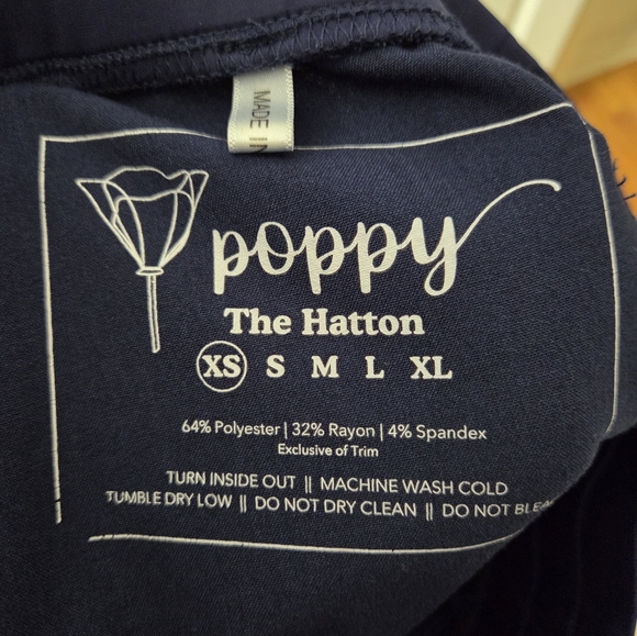 Poppy Scrub Set Navy Blue Size XS - Picture 9 of 11